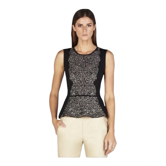 BCBGMaxAzria Tops - BCBGMAXAZRIA alonya peplum top size M Perfect Condition